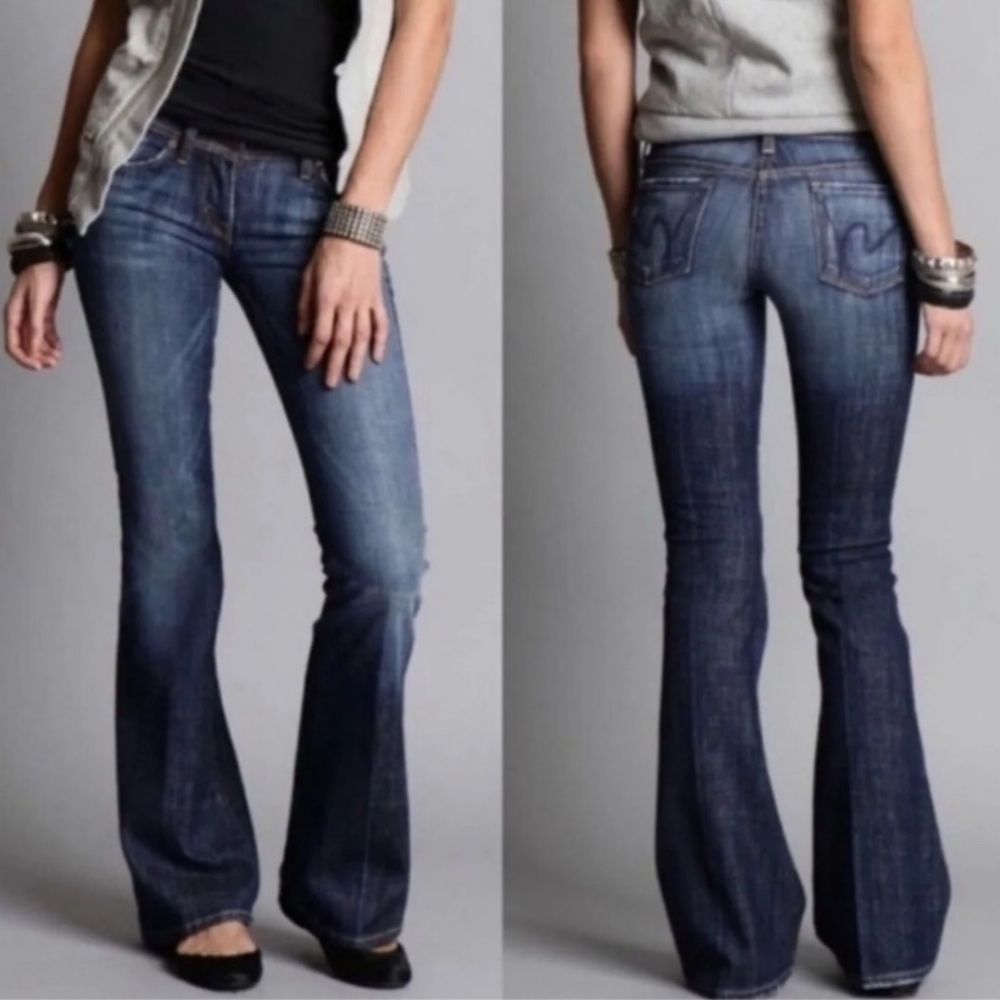 Citizens of Humanity low waist flare stretch jeans